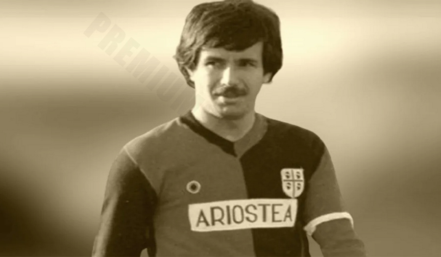 Luigi Piras is a legendary striker of Cagliari with more than 100 goals