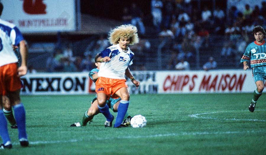 Carlos Valderrama - Creative midfielder with technical play helped Montpellier win the Coupe de France and play impressively in Europe