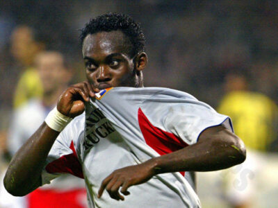 Michael Essien - Essien is a "sweeper" in midfield, known for his strength and ability to sweep the entire field