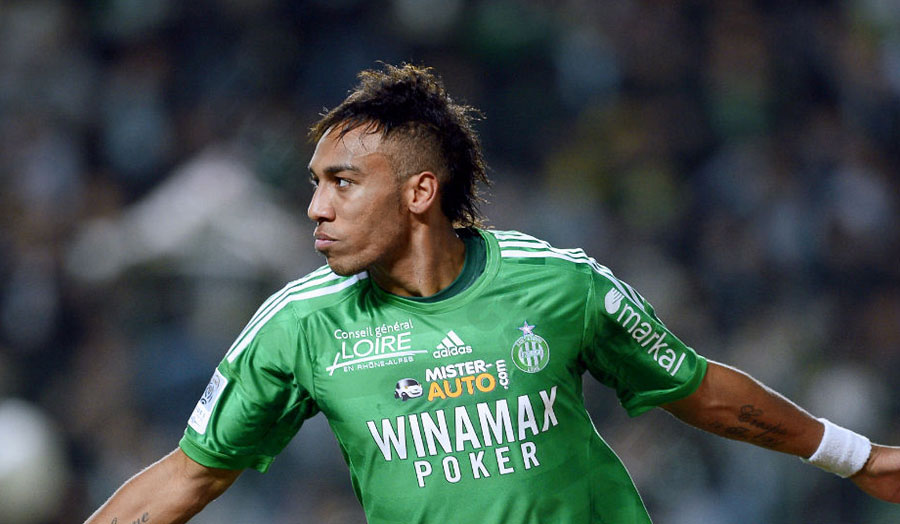 Pierre-Emerick Aubameyang - The lightning-quick Gabon striker who revived Saint-Étienne's attack in the early 2010s