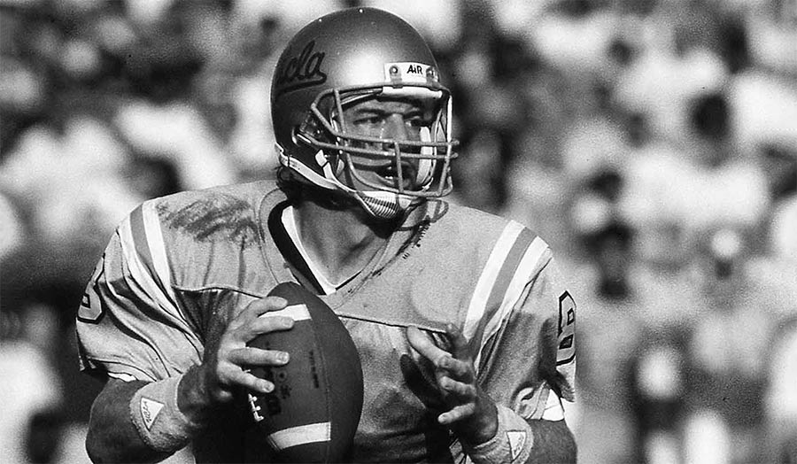 Troy Aikman UCLA quarterback, All-American and Pro Football Hall of Famer with the Dallas Cowboys