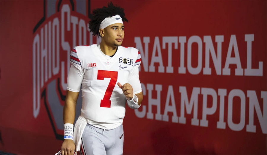 C.J. Stroud leading the Buckeyes’ offense — one of the best Ohio State football players of the modern era