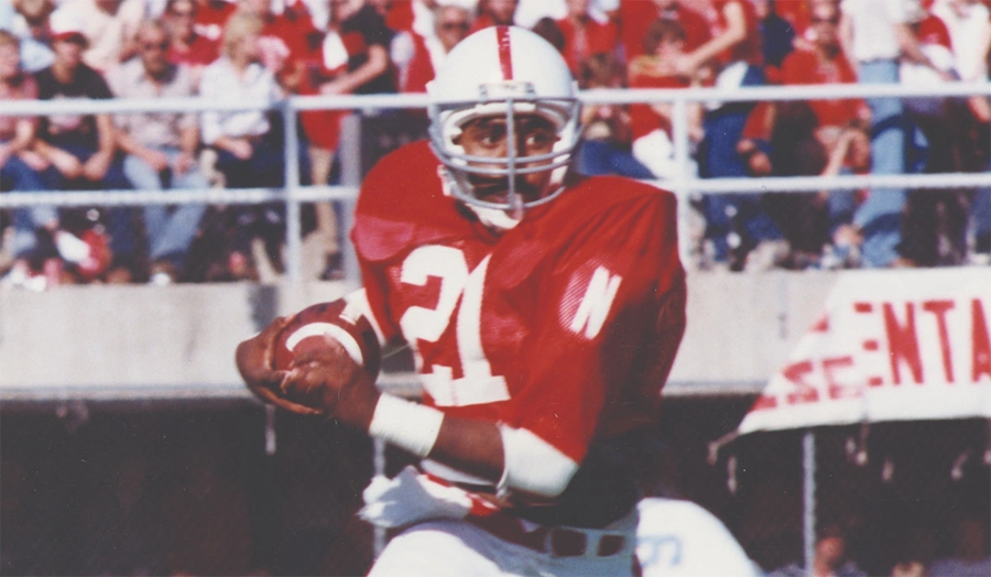Roger Craig running in Nebraska uniform